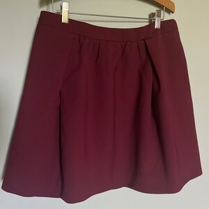 JCREW Burgundy Skirt SZ 8 LIKE NEW